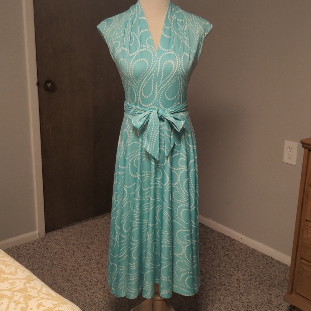 Vintage Cap Sleeve Dress Small